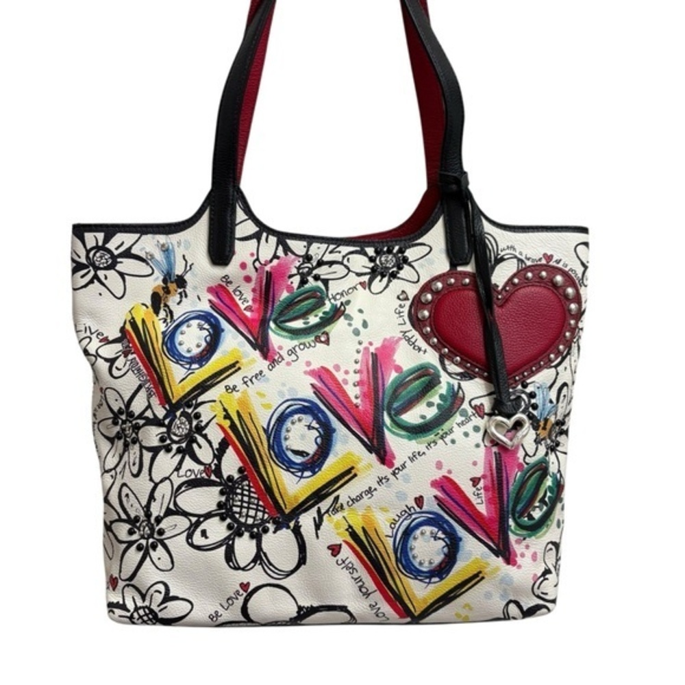 Brighton Scribble Garden Tote Large Multi bag BEAUTIFUL
